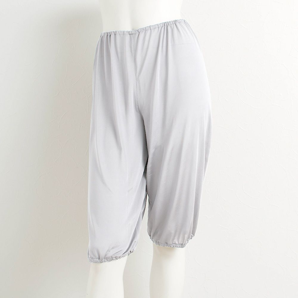 シルク100％ キュロット ペチコート パンツ裾が巻き込める【かるふわシルク】
