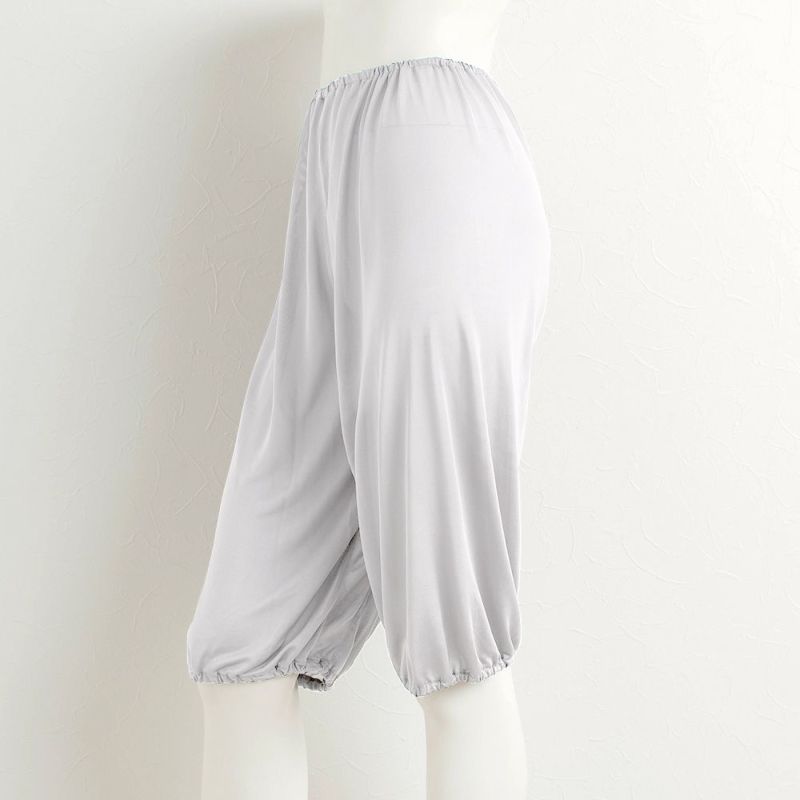 シルク100％ キュロット ペチコート パンツ裾が巻き込める【かるふわシルク】