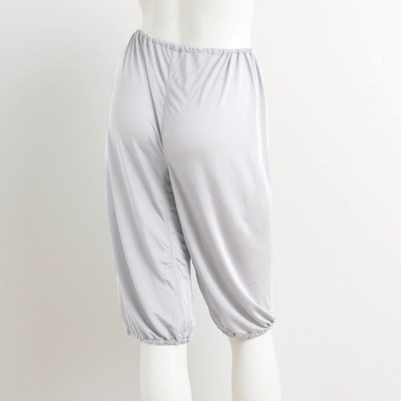 シルク100％ キュロット ペチコート パンツ裾が巻き込める【かるふわシルク】