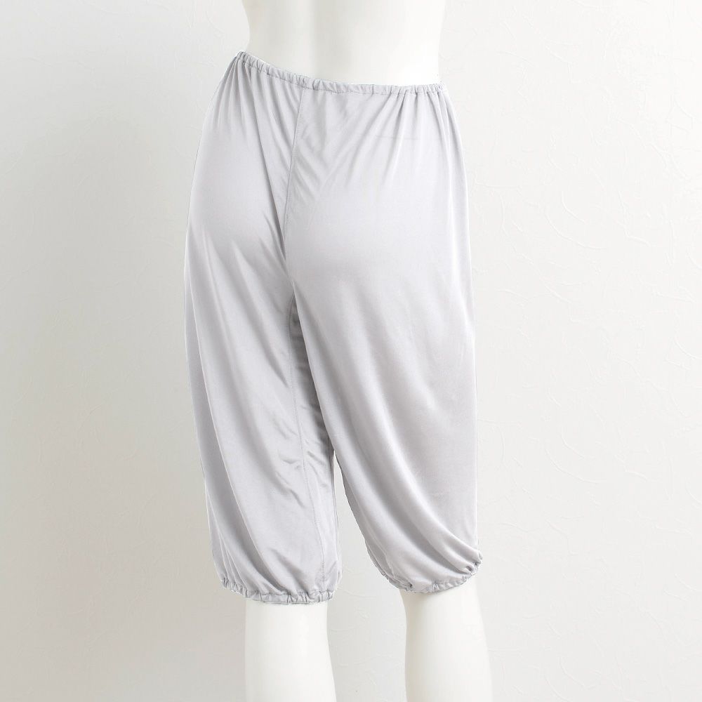 シルク100％ キュロット ペチコート パンツ裾が巻き込める【かるふわシルク】