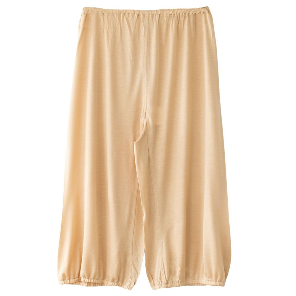 シルク100％ キュロット ペチコート パンツ裾が巻き込める【かるふわシルク】