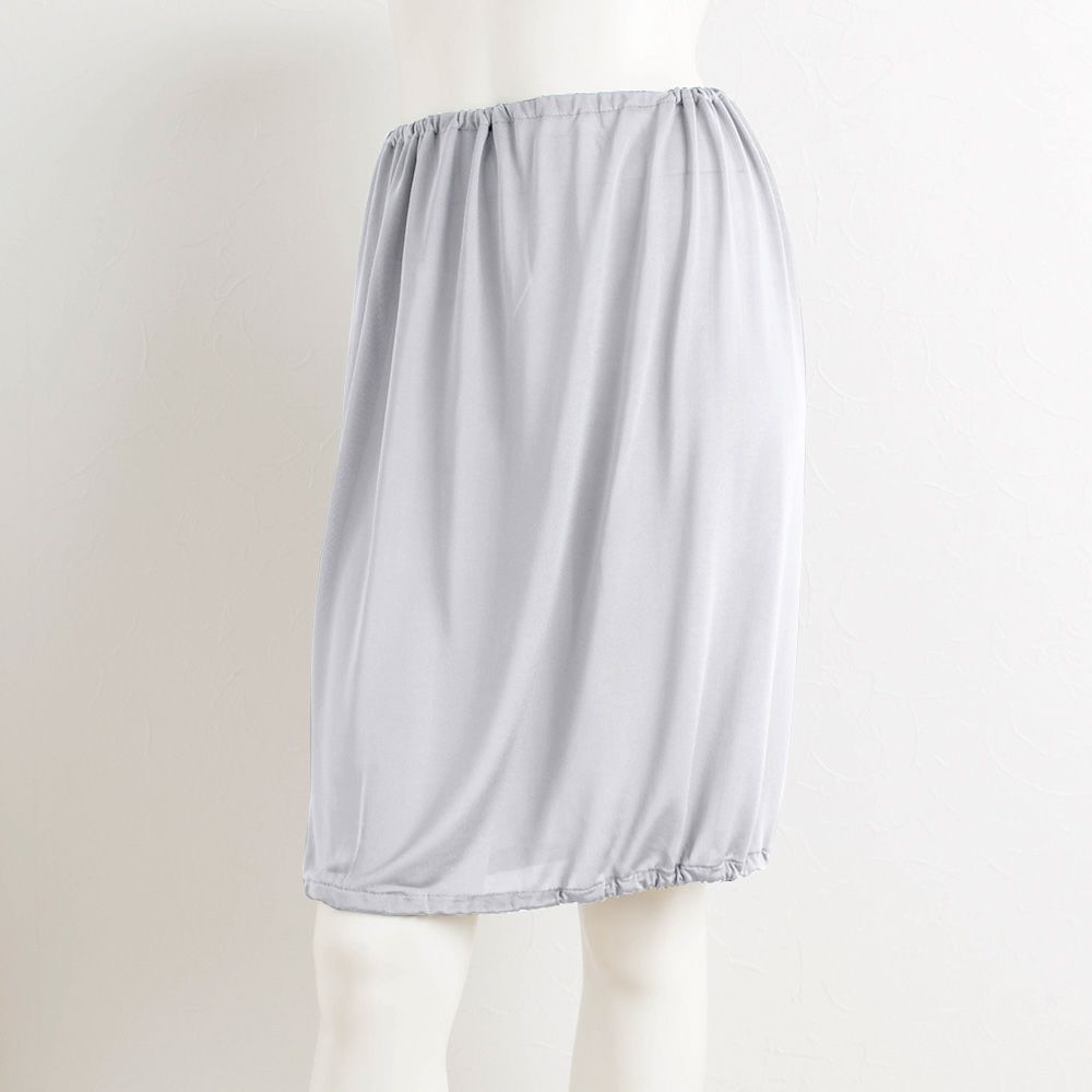 シルク100％ ペチコート スカート裾が巻き込める