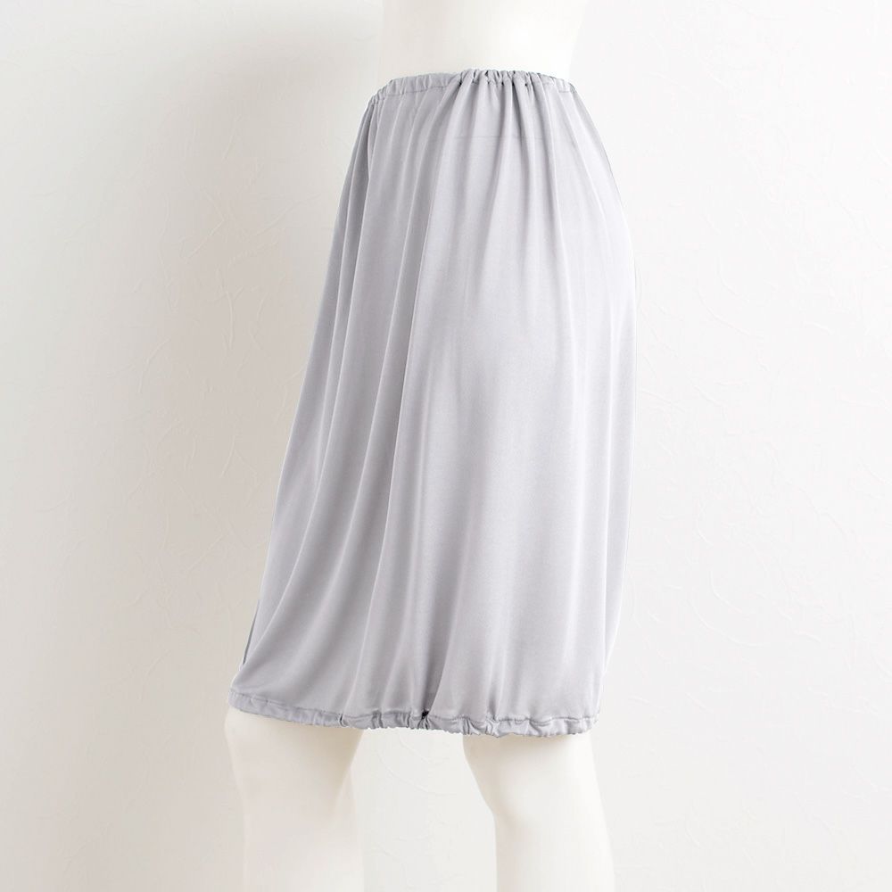 シルク100％ ペチコート スカート裾が巻き込める