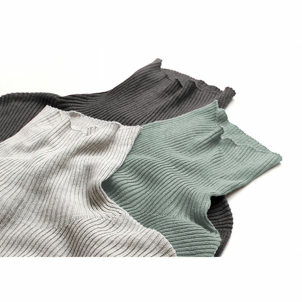 シルク100％ ふわふわ加工 タートルネック 長袖 ニット 日本製