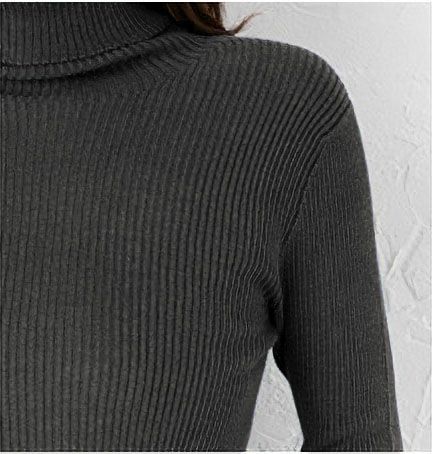 シルク100％ ふわふわ加工 タートルネック 長袖 ニット 日本製