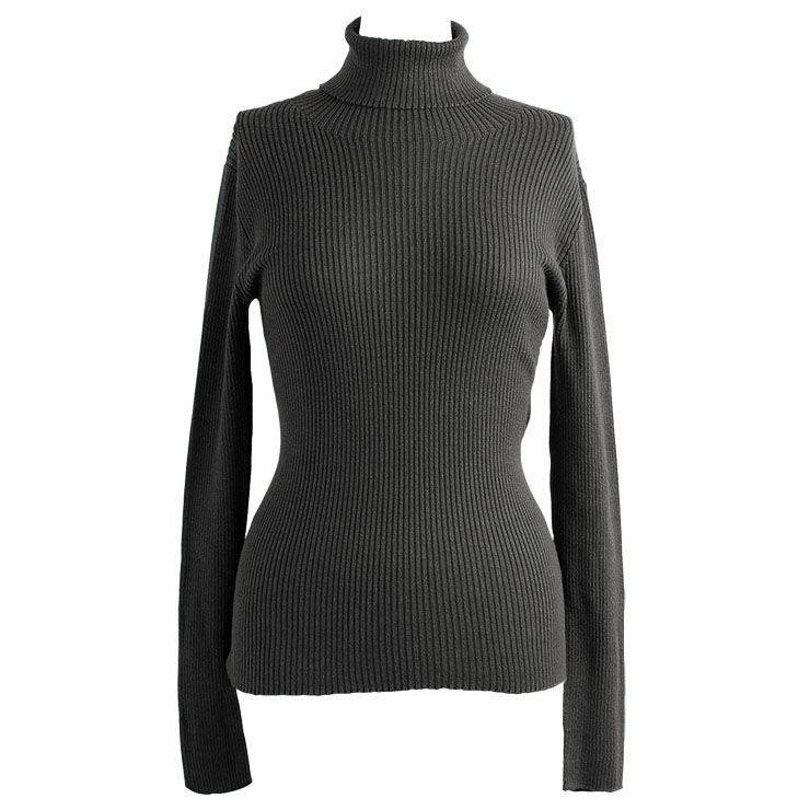 シルク100％ ふわふわ加工 タートルネック 長袖 ニット 日本製