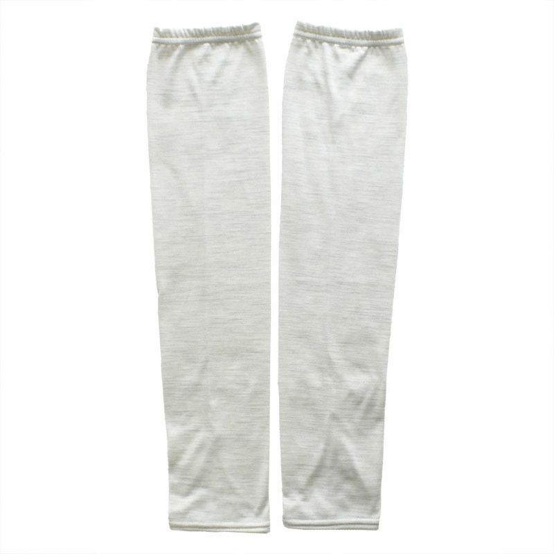 シルク100％ ジャージー UVカット アームカバー 日本製 指通し付き