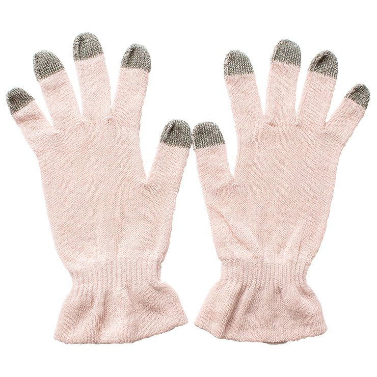 シルク おやすみ手袋 スマートフォン対応 日本製