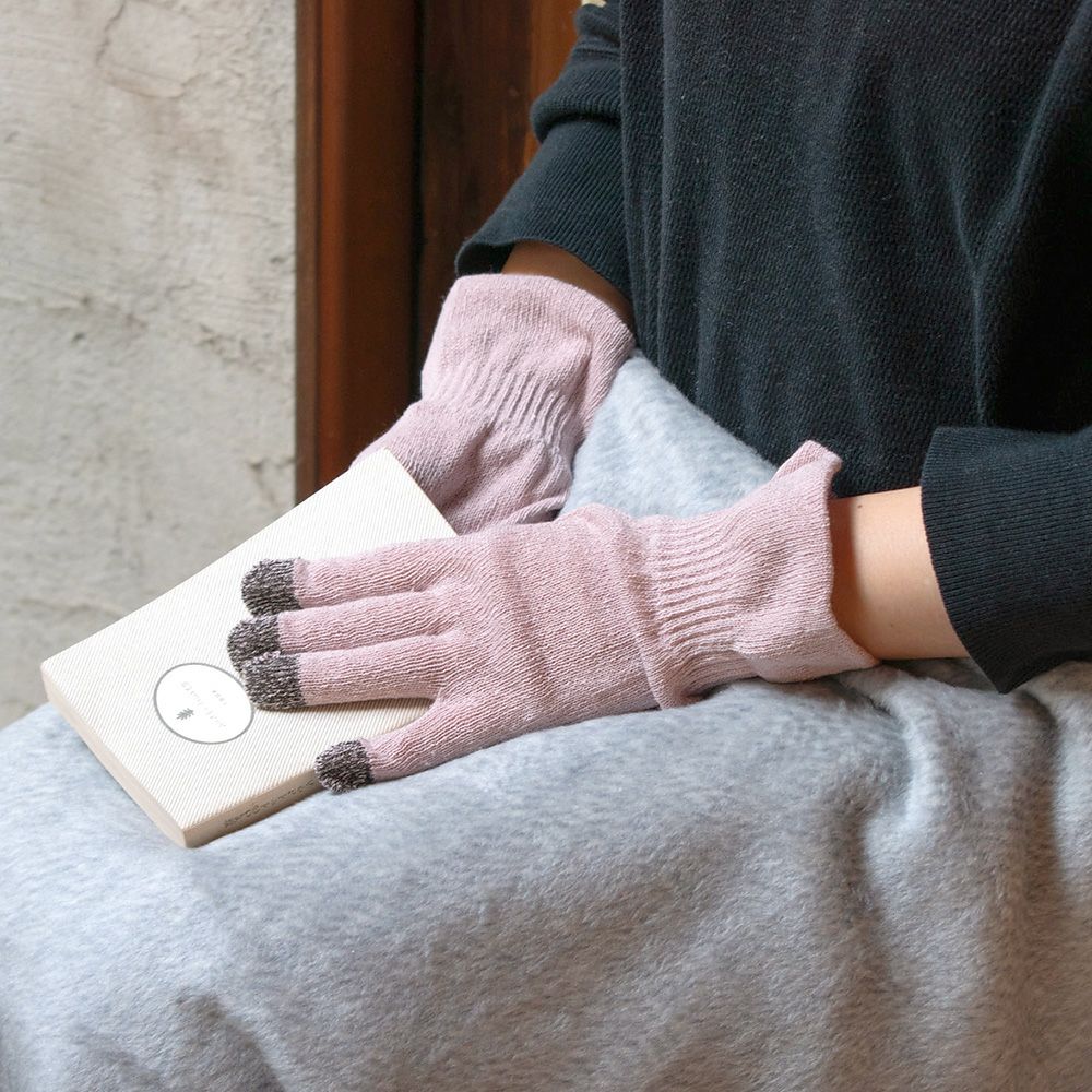 シルク おやすみ手袋 スマートフォン対応 日本製