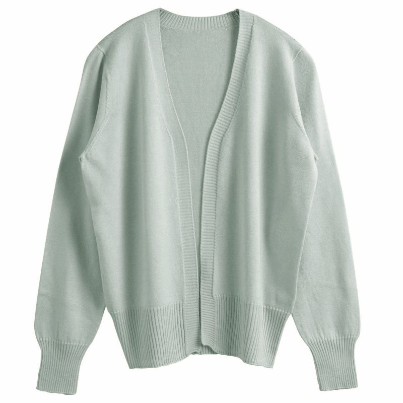 シルク100% ふわふわ加工 カーディガン 日本製 縫い目のないホールガーメント