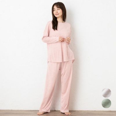 シルク100% ソフトジャージー パジャマ 上下セット ゆったりデザイン 日本製