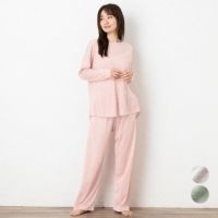 シルク100% ソフトジャージー パジャマ 上下セット ゆったりデザイン 日本製