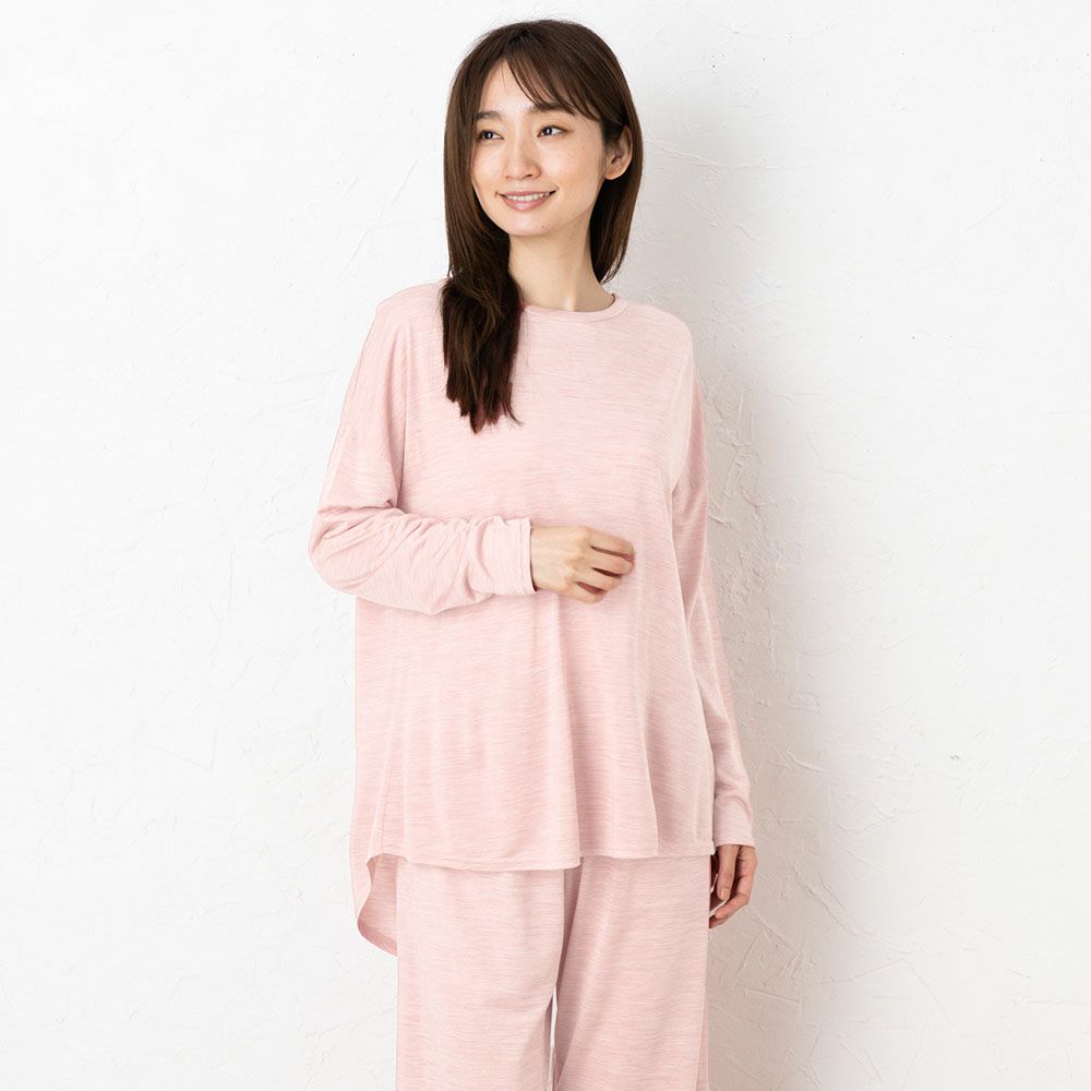 シルク100% ソフトジャージー パジャマ 上下セット ゆったりデザイン 日本製