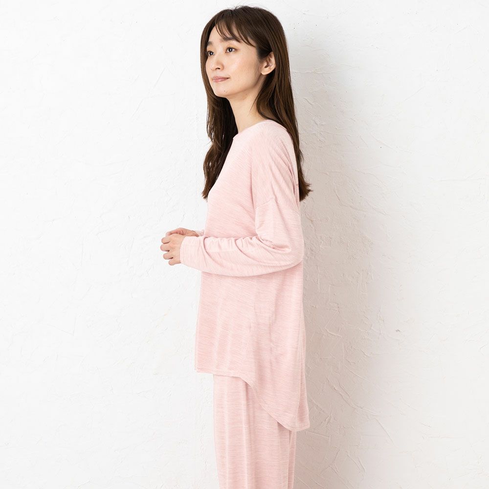 シルク100% ソフトジャージー パジャマ 上下セット ゆったりデザイン 日本製