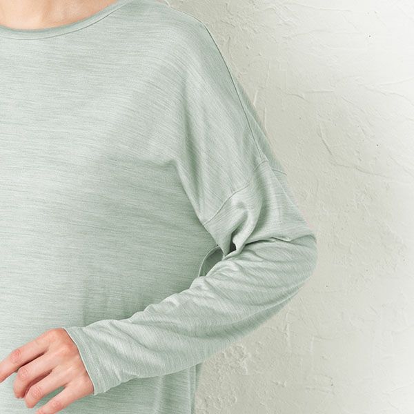 シルク100% ソフトジャージー パジャマ 上下セット ゆったりデザイン 日本製