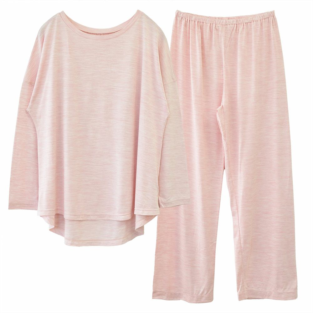 シルク100% ソフトジャージー パジャマ 上下セット ゆったりデザイン 日本製