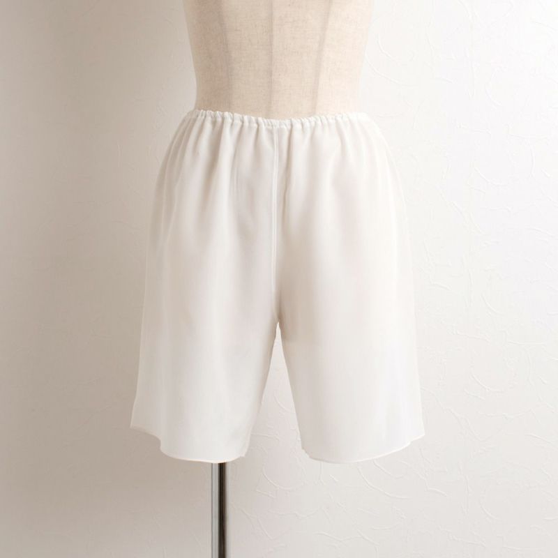 シルク100% クレープデシン キュロットペチコート 日本製