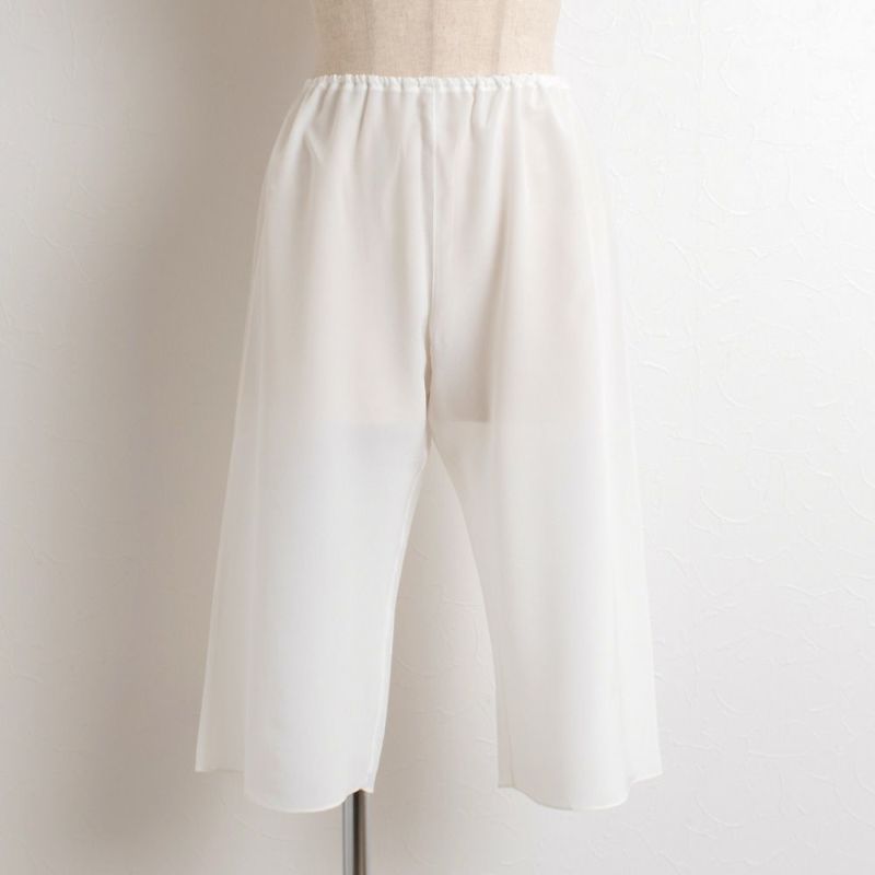 シルク100% クレープデシン 膝下ペチパンツ 日本製