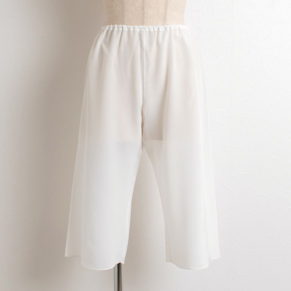 シルク100% クレープデシン 膝下ペチパンツ 日本製