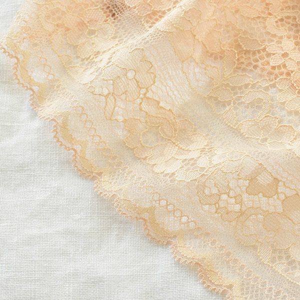 シルクサテン レース付きショーツ 日本製