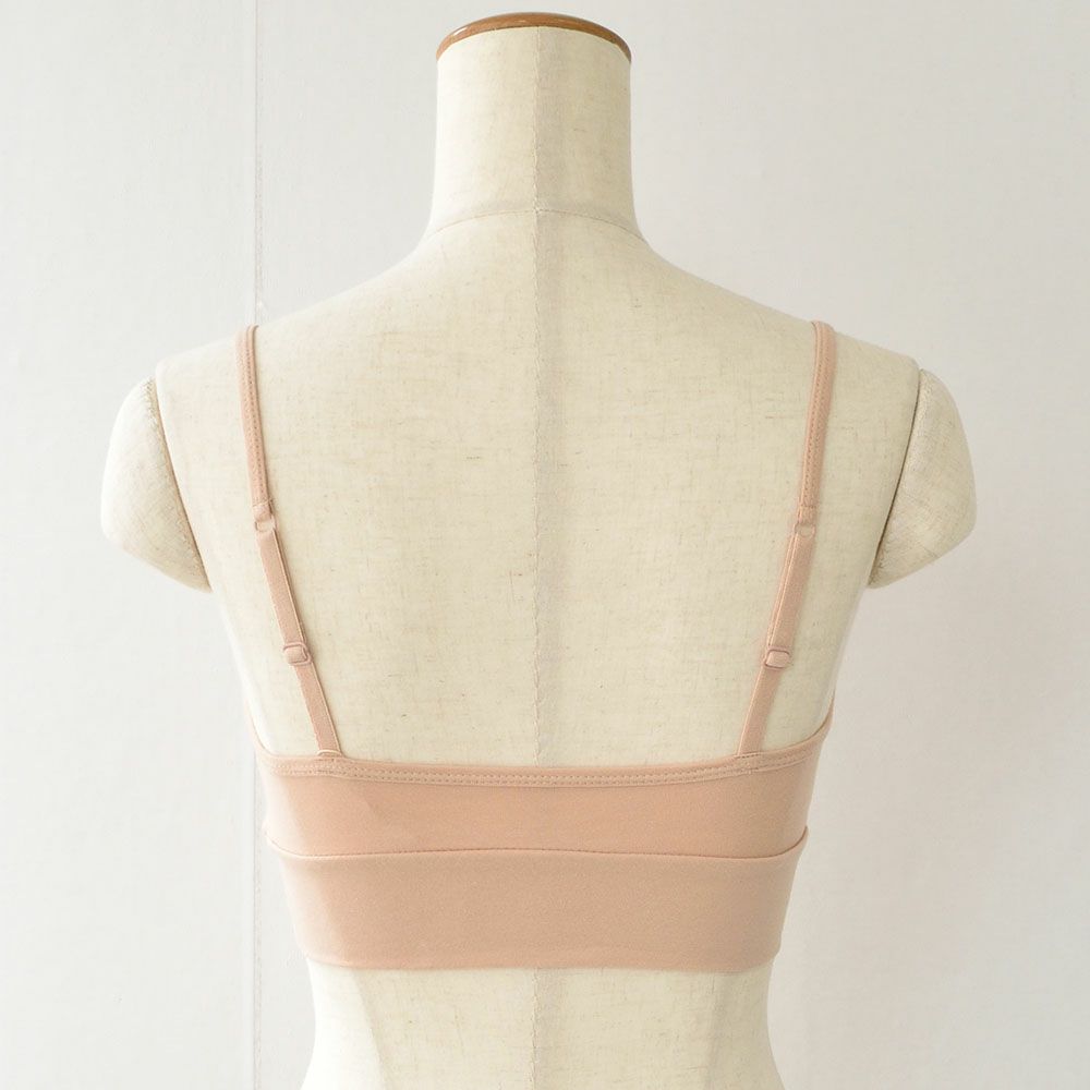 オーガニックコットン ノンワイヤーブラ 日本製 カップ裏シルク