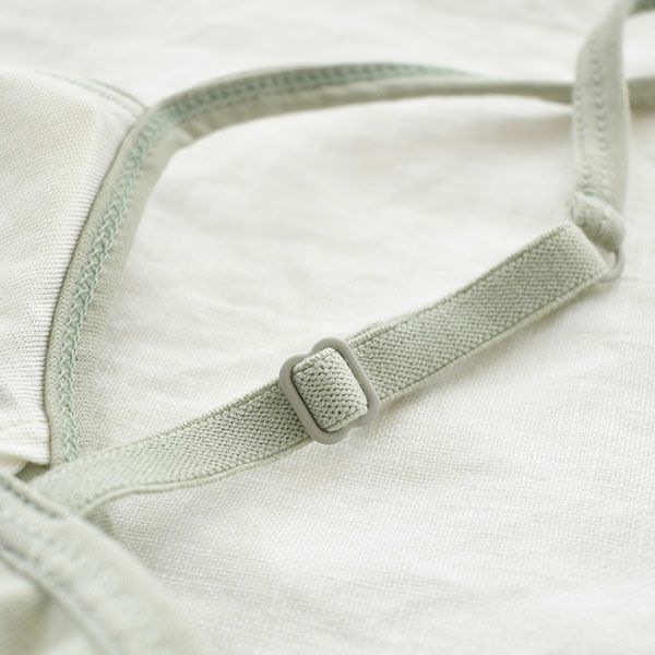 オーガニックコットン ノンワイヤーブラ 日本製 カップ裏シルク