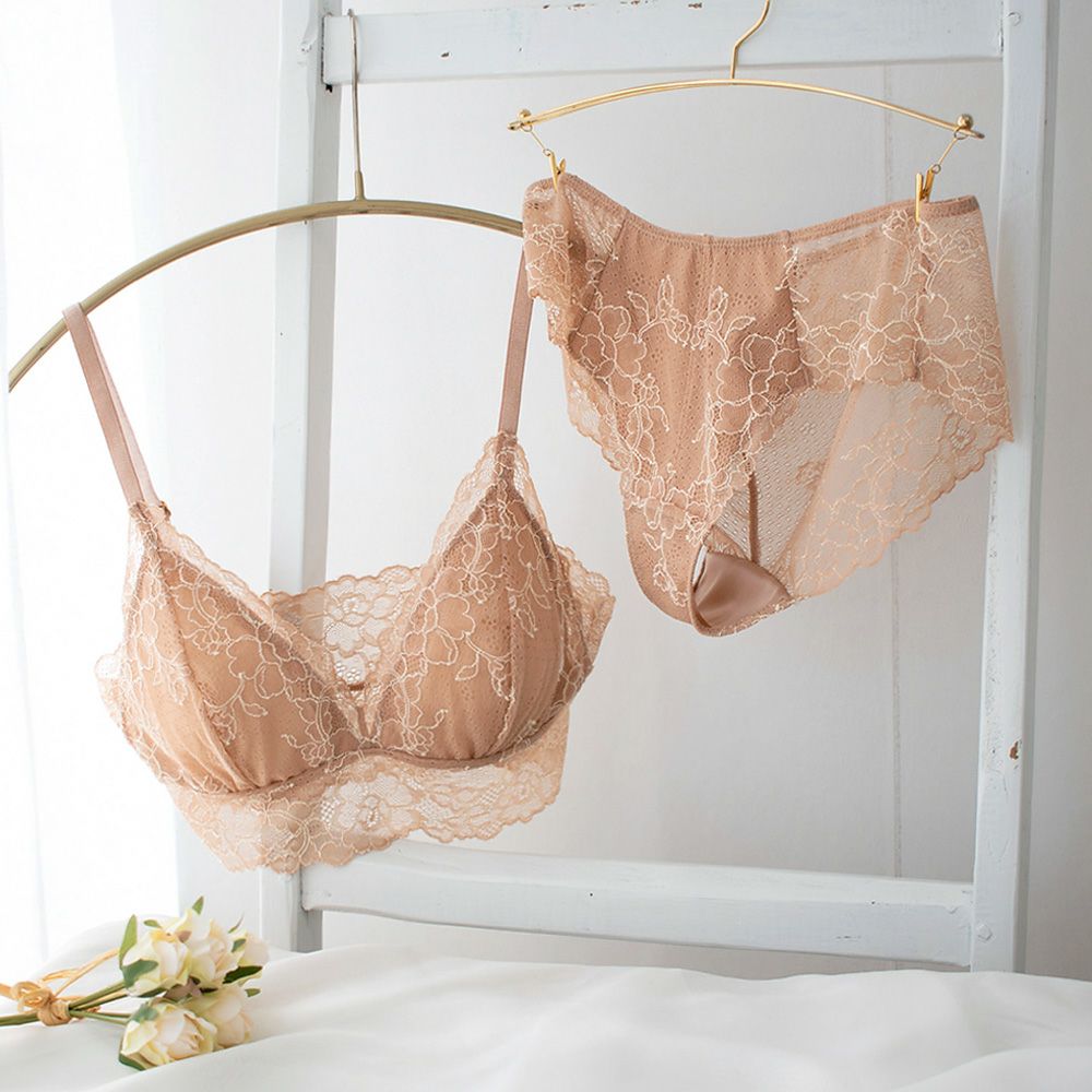 カップ裏シルク ソフトブラ＆ショーツセット 日本製
