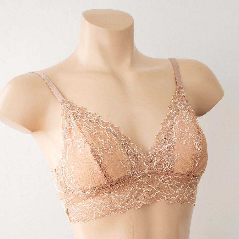 カップ裏シルク ソフトブラ＆ショーツセット 日本製