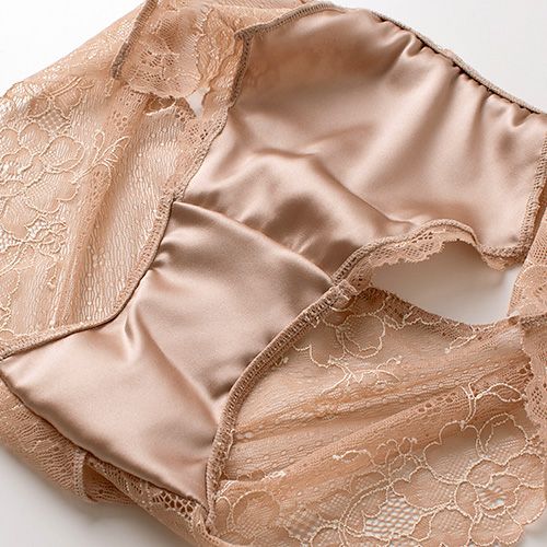 カップ裏シルク ソフトブラ＆ショーツセット 日本製