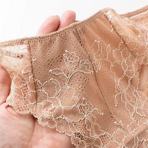 カップ裏シルク ソフトブラ＆ショーツセット 日本製