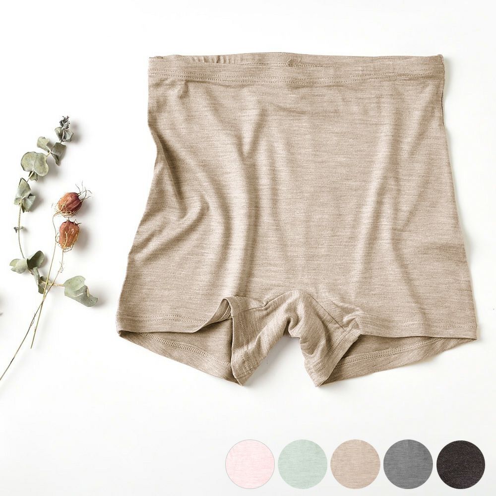 シルク ハイウエスト ショーツ ストレッチ ソフトベア天竺 日本製 一分丈