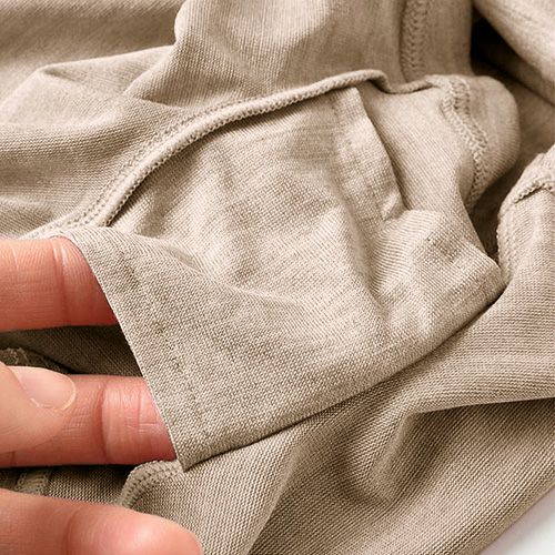 シルク ハイウエスト ショーツ ストレッチ ソフトベア天竺 日本製 一分丈