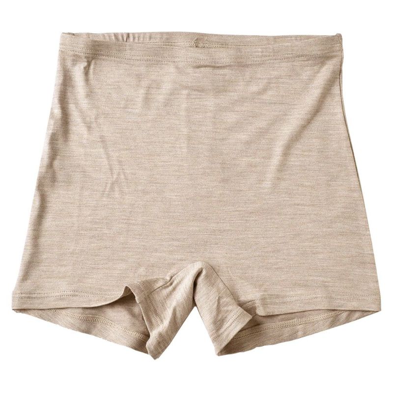 シルク ハイウエスト ショーツ ストレッチ ソフトベア天竺 日本製 一分丈