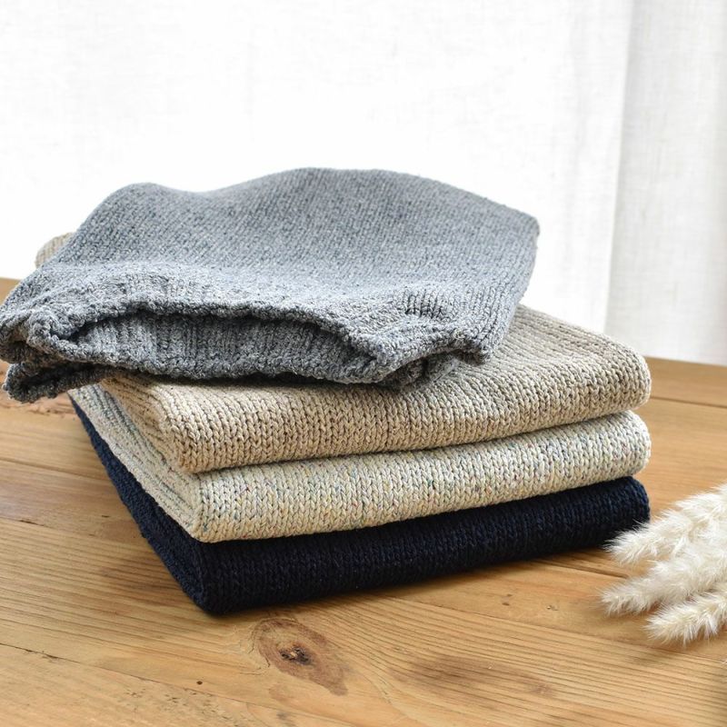 シルク100％ モックネック ニットベスト 日本製