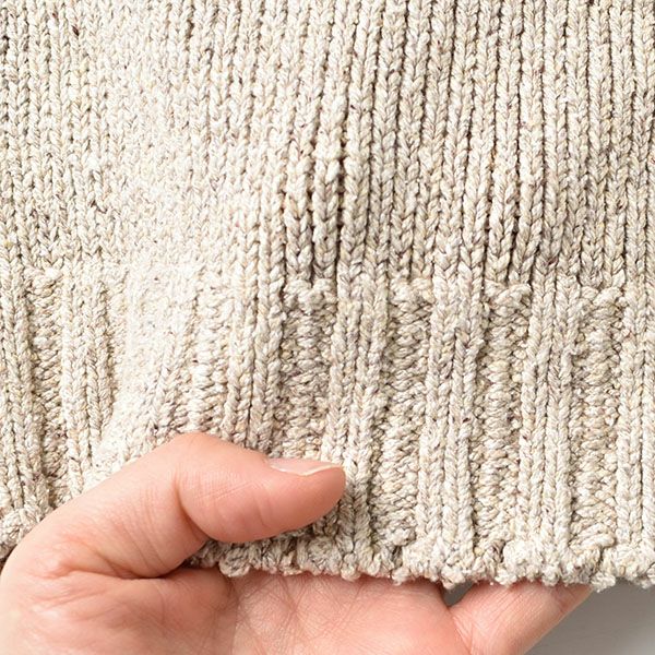 シルク100％ モックネック ニットベスト 日本製