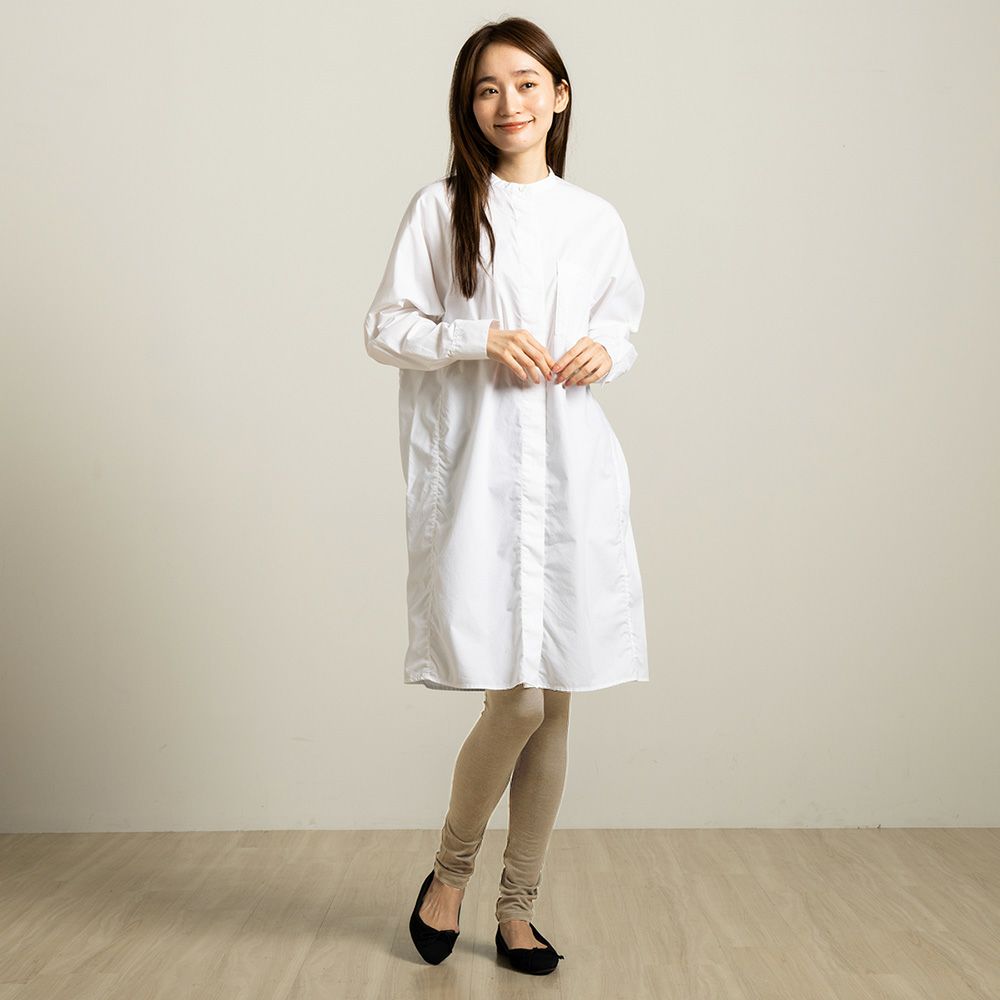 シルク ハイウエスト レギンス ストレッチ ソフトベア天竺 日本製