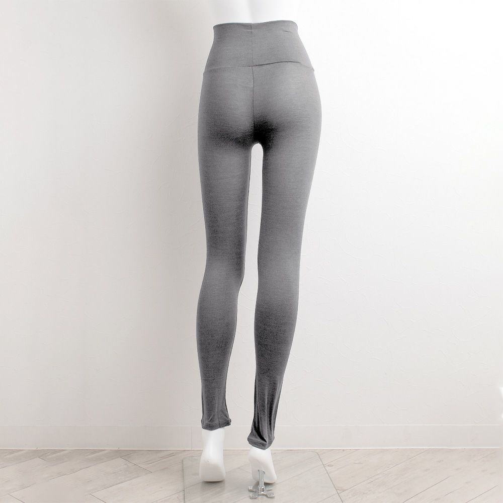 シルク ハイウエスト レギンス ストレッチ ソフトベア天竺 日本製