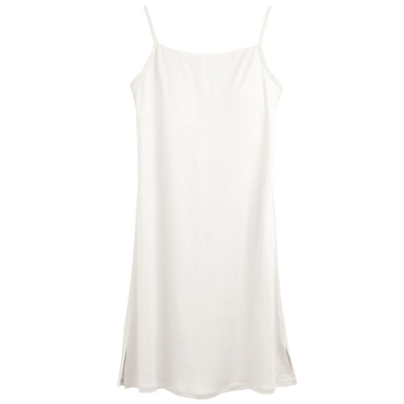 シルク100% カップ付き ゆったり キャミスリップ 日本製