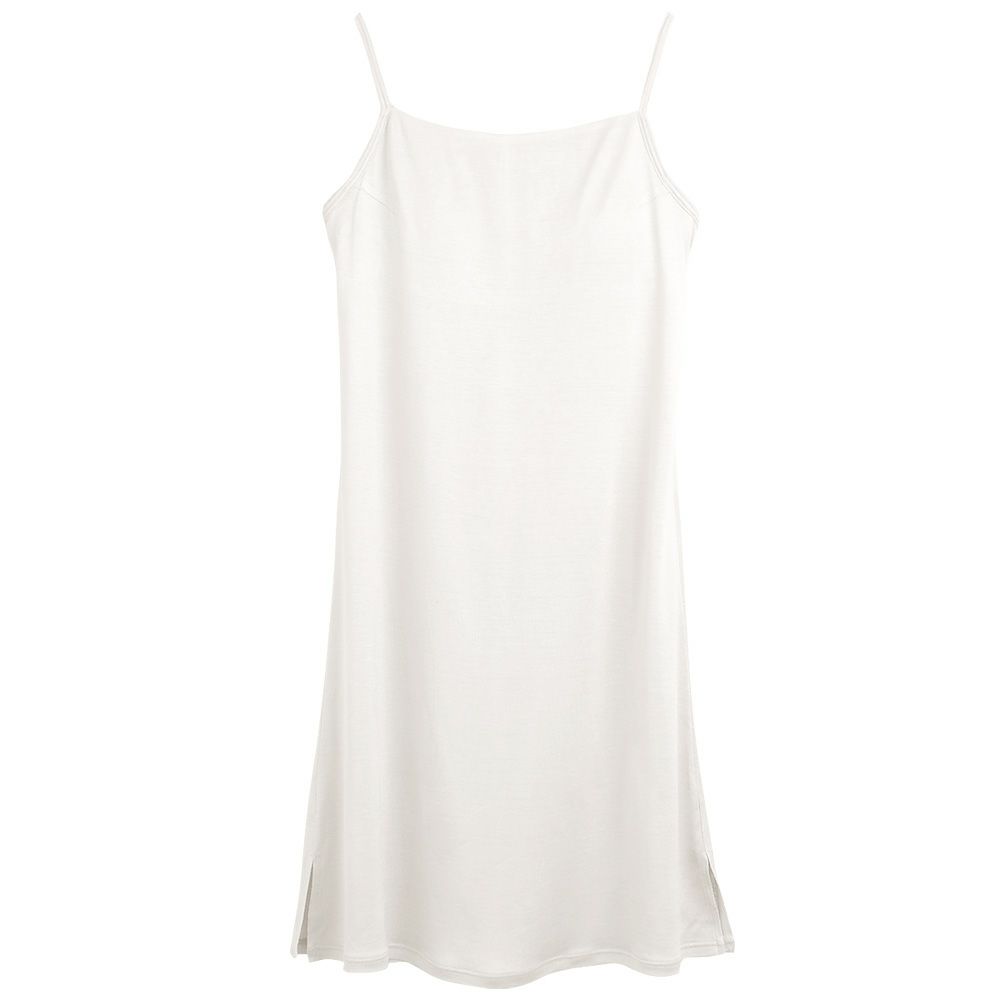 シルク100% カップ付き ゆったり キャミスリップ 日本製