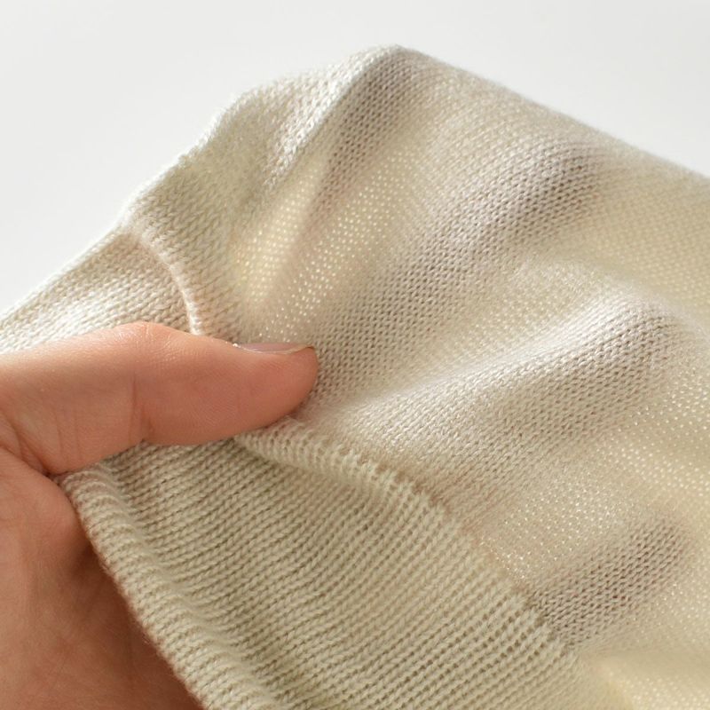 シルク100% ふわふわ加工 ロングカーディガン 日本製 縫い目のないホールガーメント 