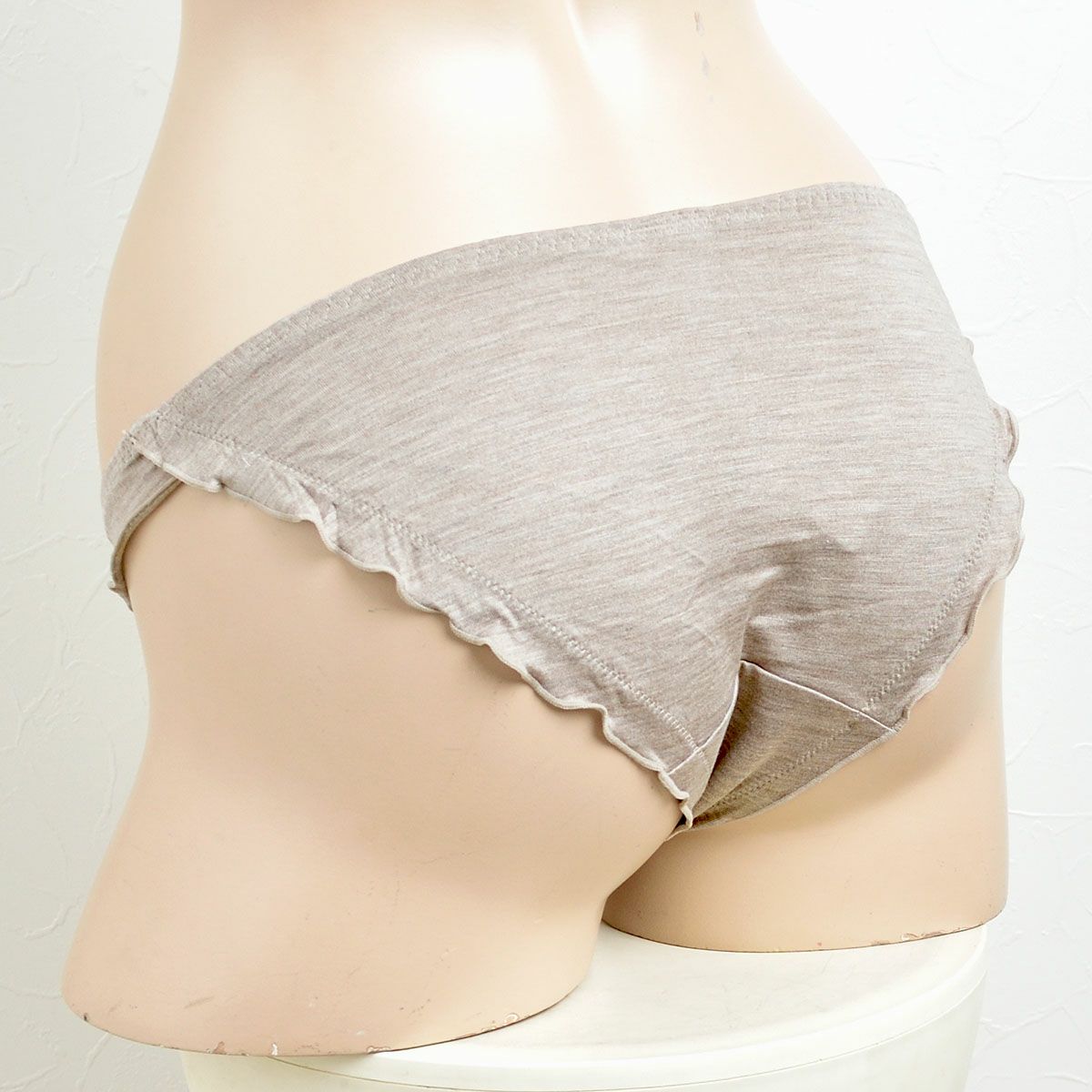 シルク100％ ソフトジャージー フリル ショーツ 日本製 