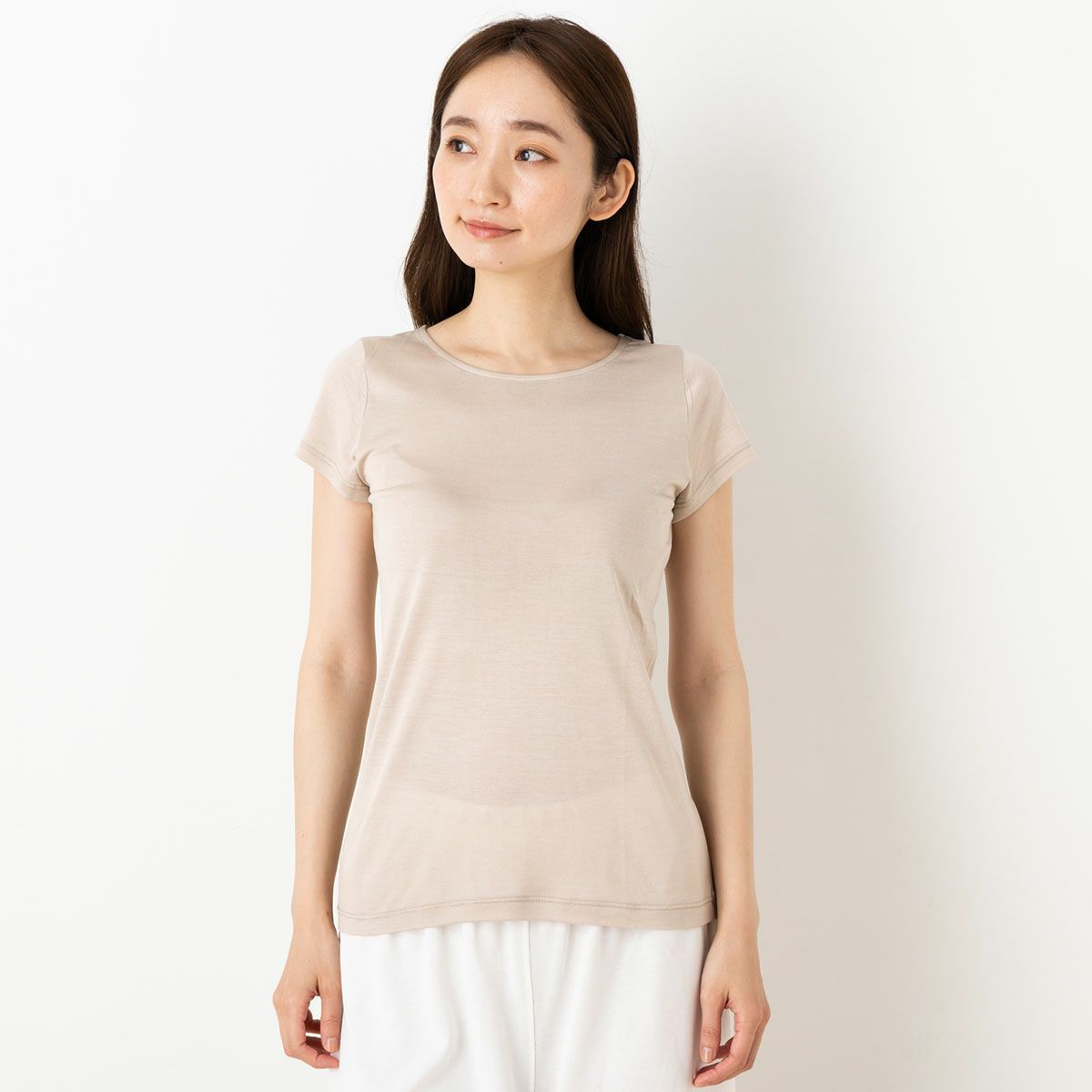 シルク100％ 半袖 インナー 日本製 