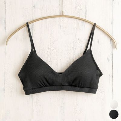 コットンシルク テレコ ノンワイヤー ブラジャー 日本製