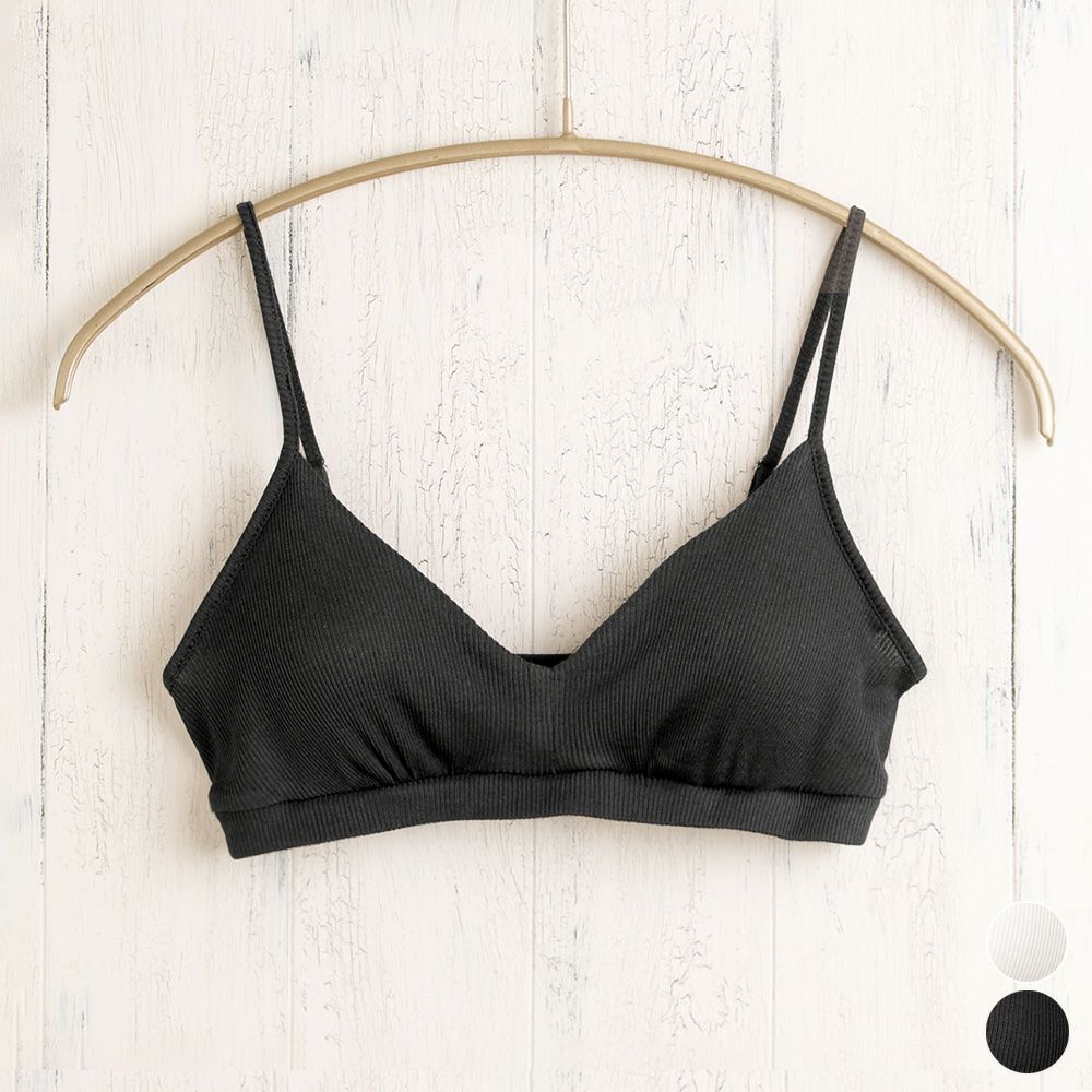 コットンシルク テレコ ノンワイヤー ブラジャー 日本製