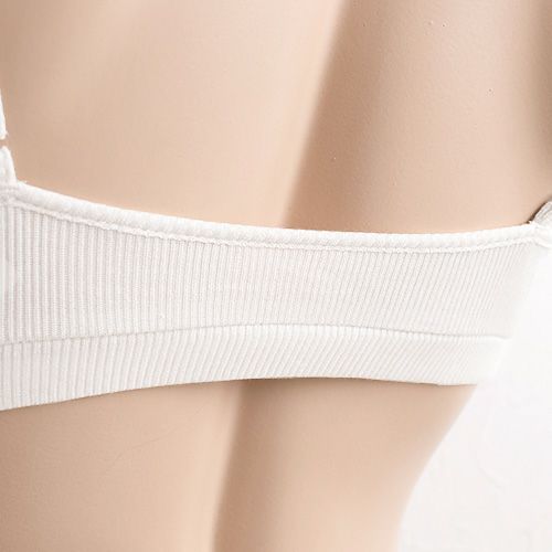 コットンシルク テレコ ノンワイヤー ブラジャー 日本製