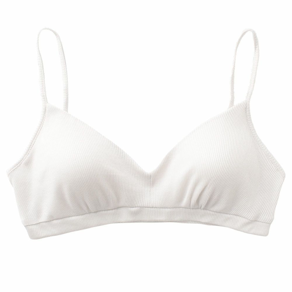 コットンシルク テレコ ノンワイヤー ブラジャー 日本製