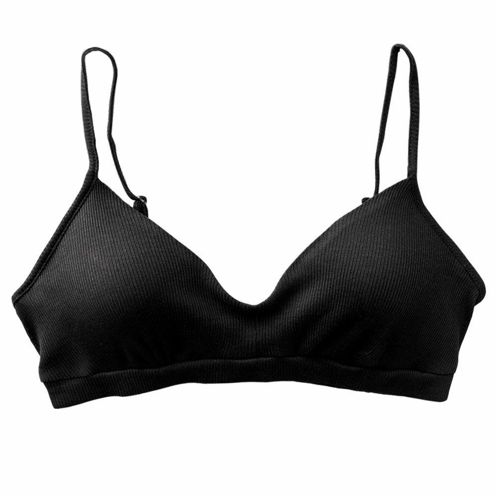 コットンシルク テレコ ノンワイヤー ブラジャー 日本製