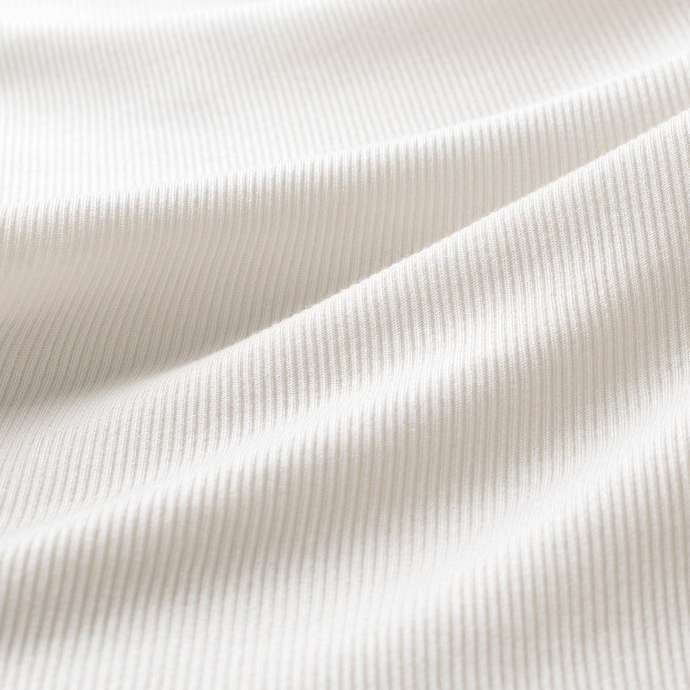 コットンシルク テレコ ノンワイヤーブラ＆ショーツ セット レディース グレー チャコール M/L