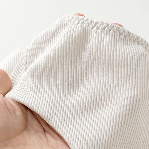 コットンシルク テレコ ノンワイヤーブラ＆ショーツ セット レディース グレー チャコール M/L