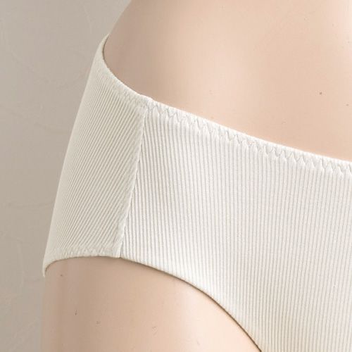 コットンシルク テレコ ノンワイヤーブラ＆ショーツ セット レディース グレー チャコール M/L